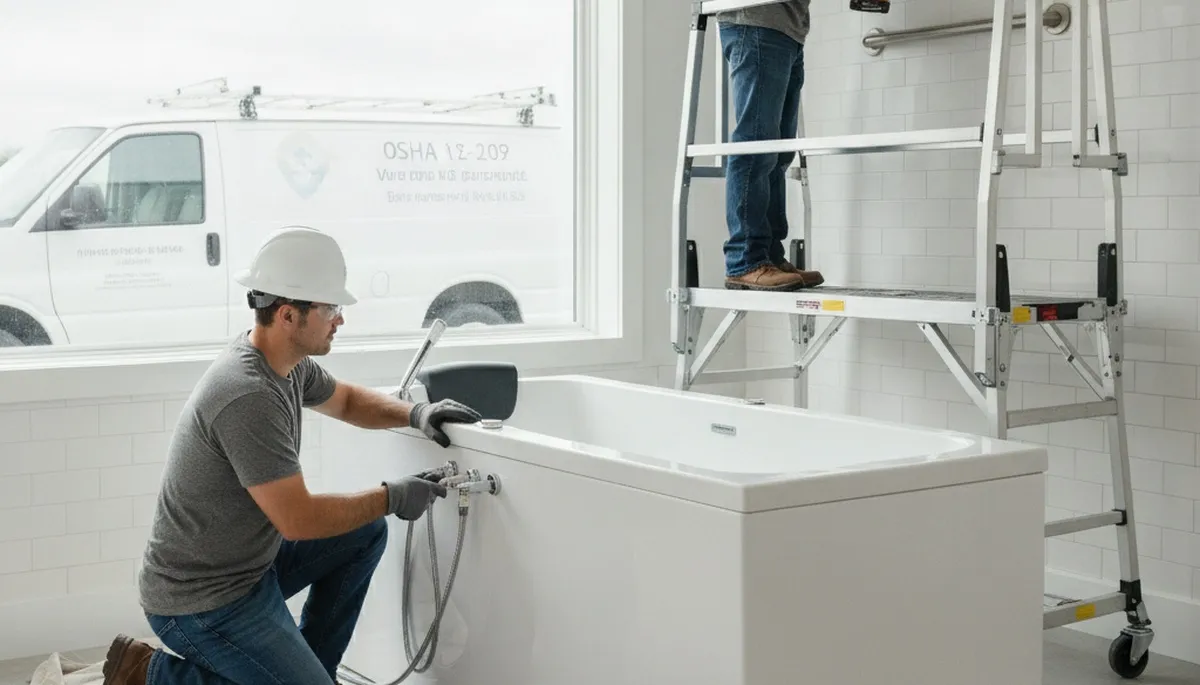 Walk-in tub installation for Concord, MA homes by local plumbing repair experts